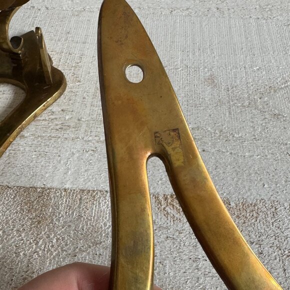 Vintage Brass Candlestick Sconces - Picture 6 of 12